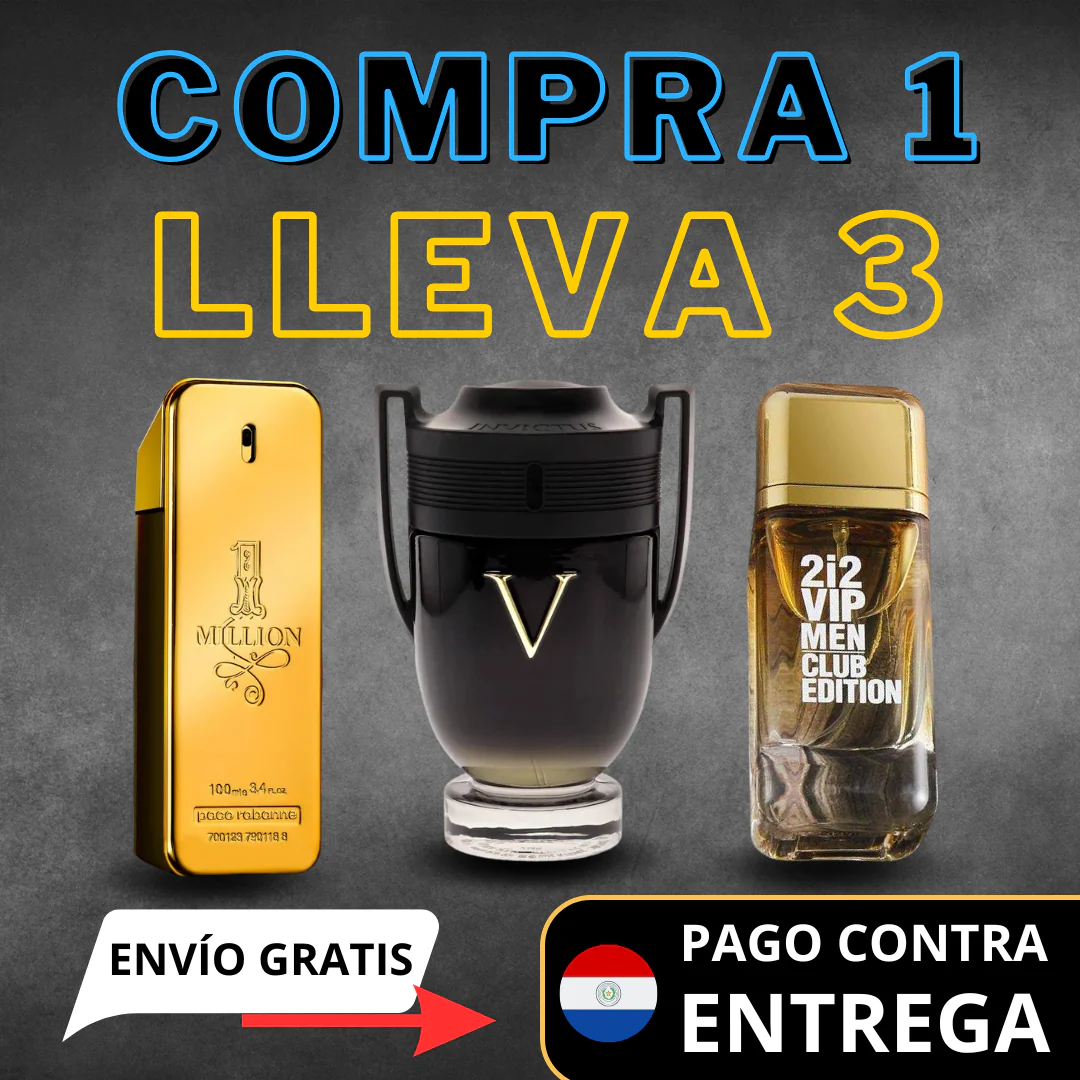 KIT 3 PERFUMES MASCULINOS DE LUJO